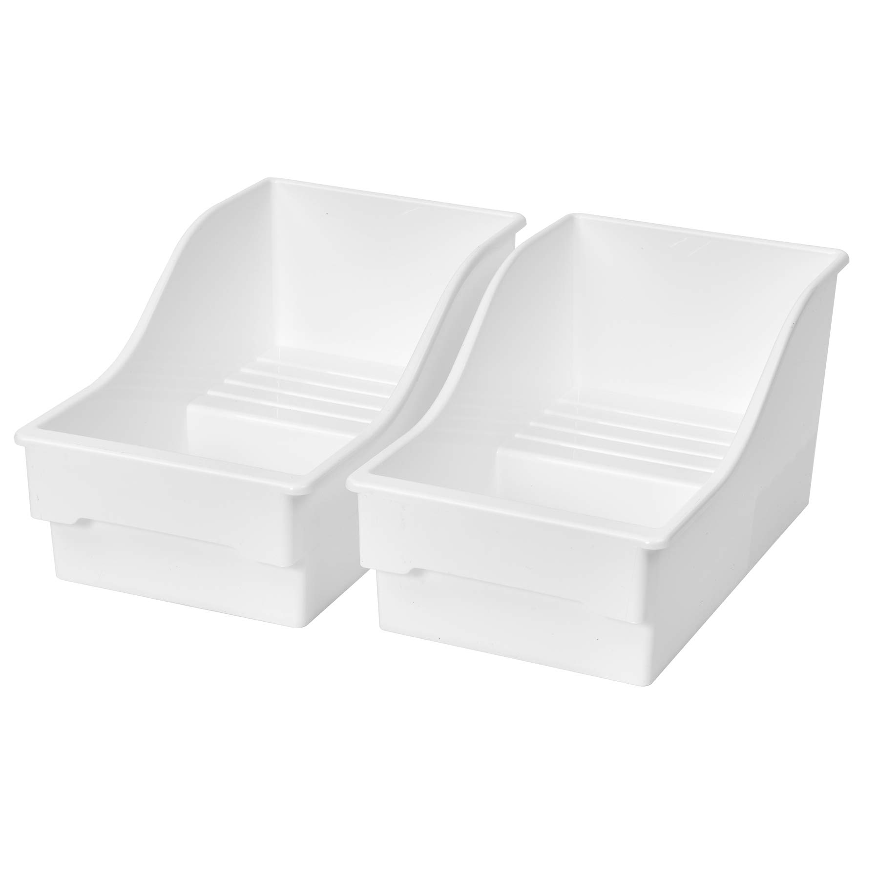 Buddeez Large Pantry Storage Bins - White | Stackable Kitchen Organization Containers for Cereal, Pasta, Snacks & More
