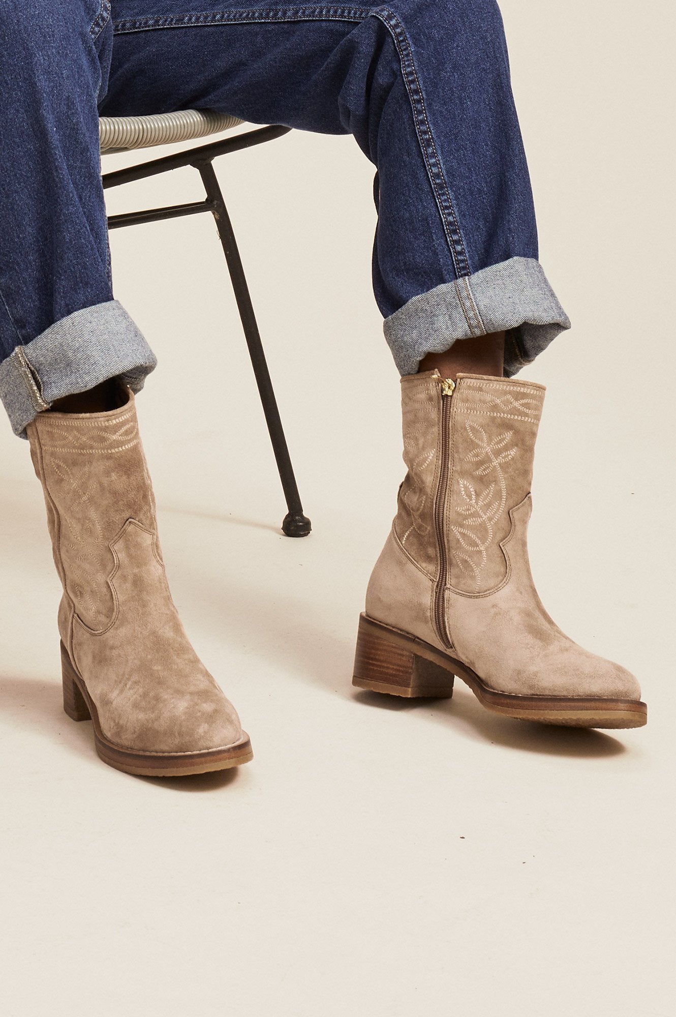 Ella Suede Boots for Women - Comfortable & Stylish Camel Ankle Boots - Perfect for Fall, Winter & Casual Outfits