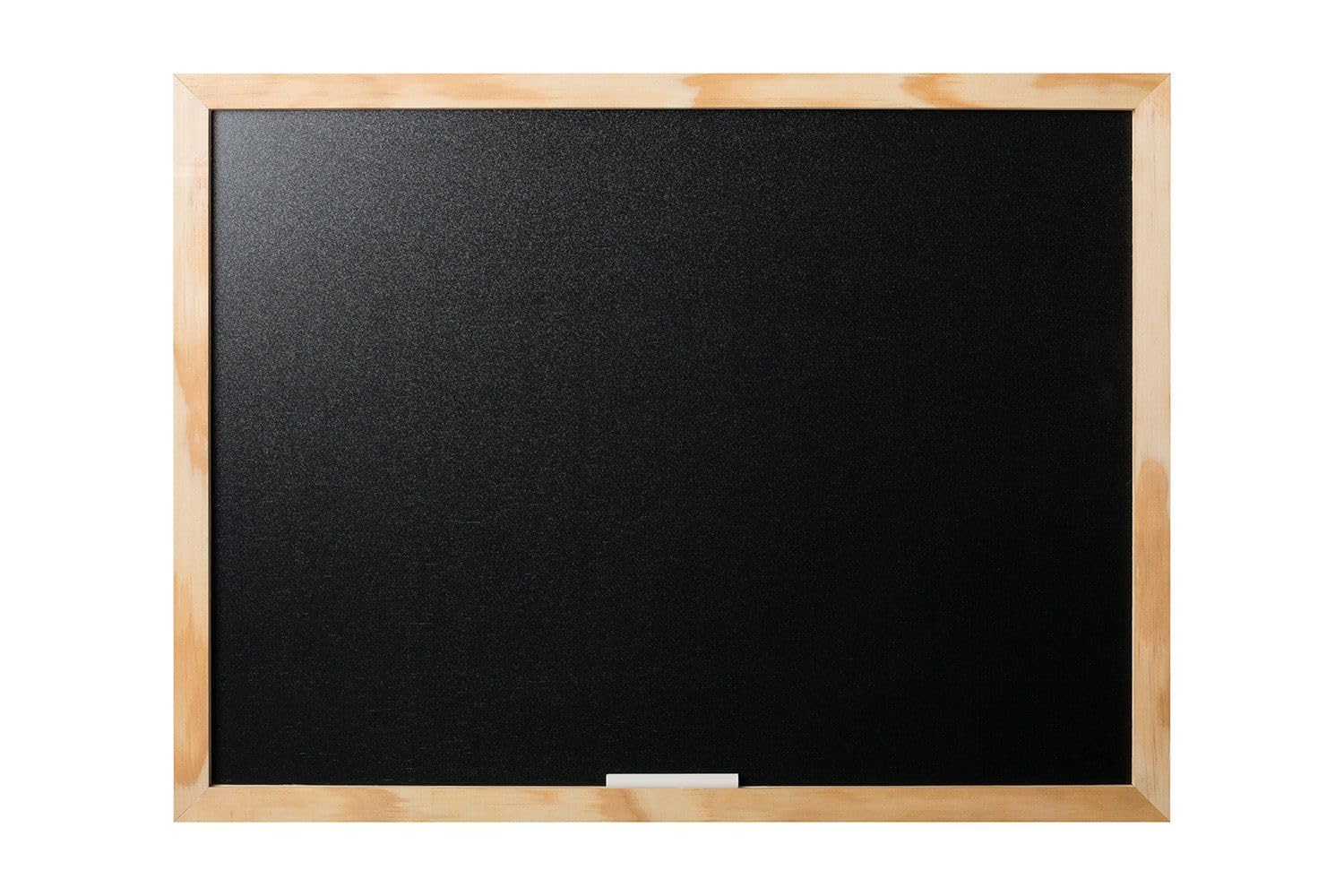 Mastervision Black Chalk Board 12x18 Inches with Pine Wood Frame & Wall Mount Kit - Perfect for Classrooms, Restaurants, and Home Decor - Works with Chalk & Liquid Chalk Markers