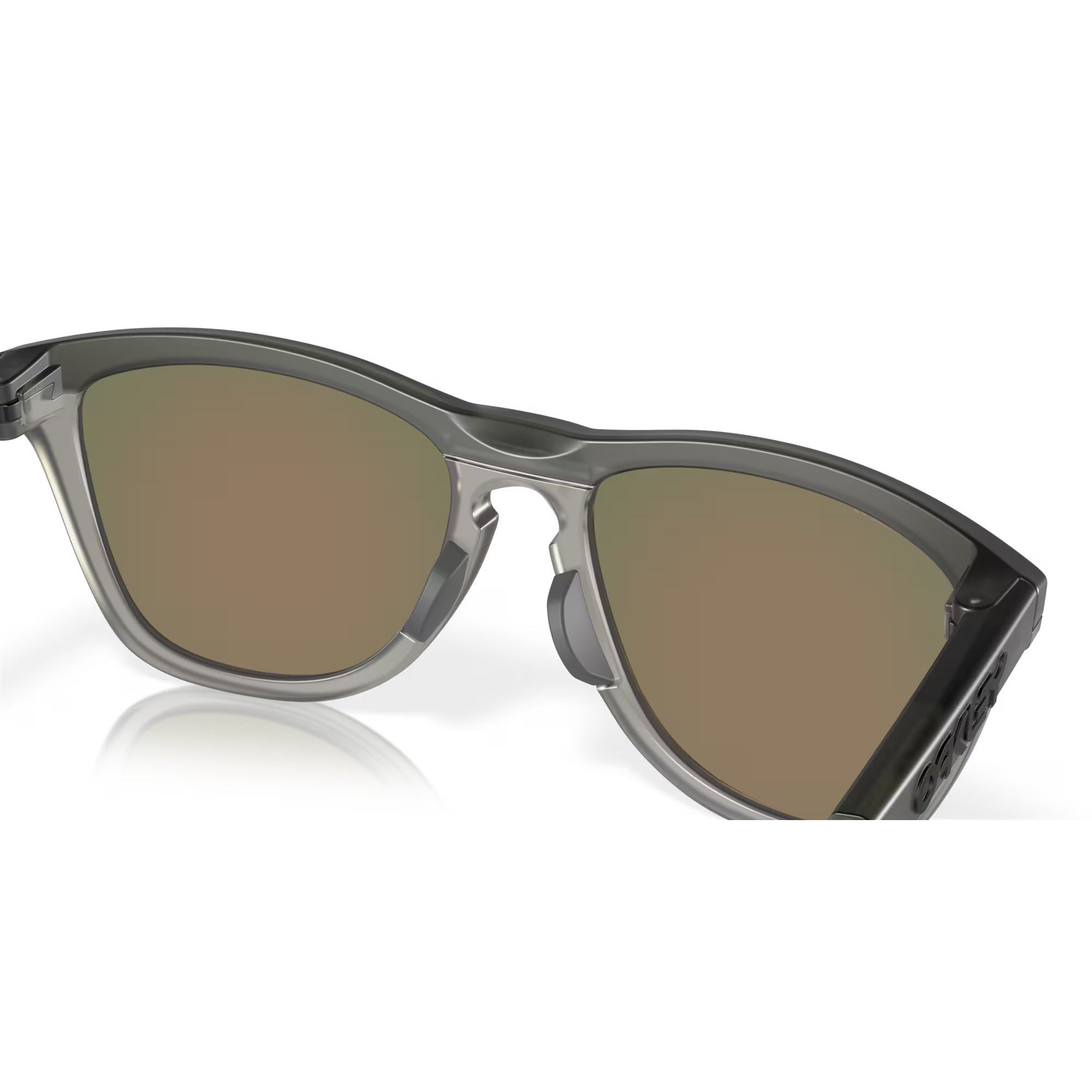 Oakley Frogskins Sunglasses - Matte Grey Smoke/Grey Ink Polarized Lenses for Men & Women - UV Protection for Running, Cycling & Outdoor Sports