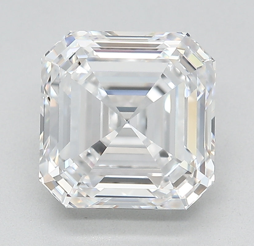 3.12 Carat Asscher Cut Lab Grown Diamond - VVS1 Clarity, D Color | Perfect for Engagement Rings & Luxury Jewelry