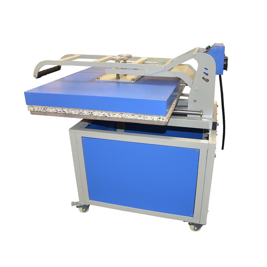 USA CALCA 39x47 Inch Large Format Heat Press Machine - Manual Operation Hand Force Textile Thermo Transfer Press for T-Shirts, Mugs & Hats - 220V 1P for Professional Garment Printing & DIY Crafts
