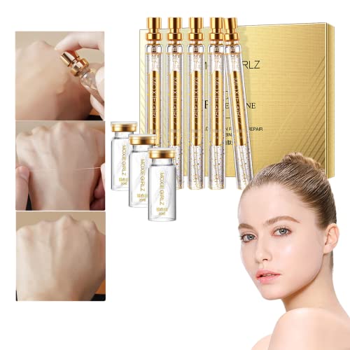 Instalift Korean Protein Thread Lifting Set - Soluble Collagen Face Lift Treatment with Nano Gold Essence & Absorbable Threads (5 Essence + 3 Threads) for Wrinkle Reduction & Skin Tightening | At-Home Facial Rejuvenation & Anti-Aging Care