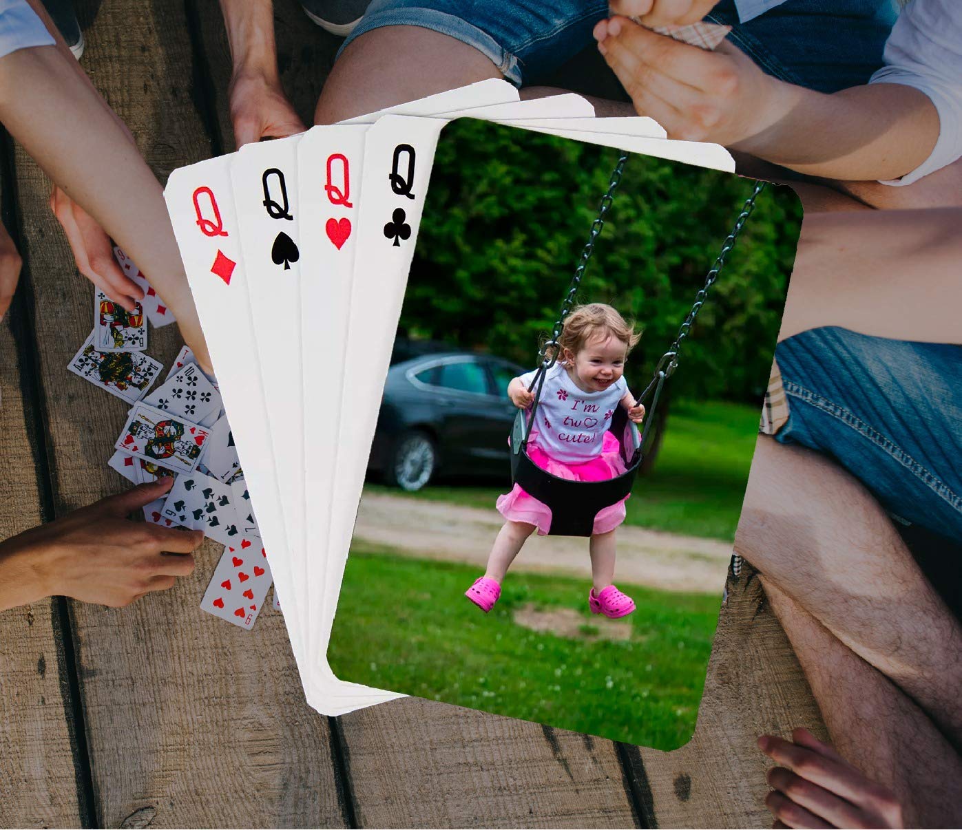Premium Poker Size Playing Cards - 52 Deck with Jokers for Casino, Poker, Blackjack & Family Game Nights | Durable & Smooth Finish for Professional & Home Use