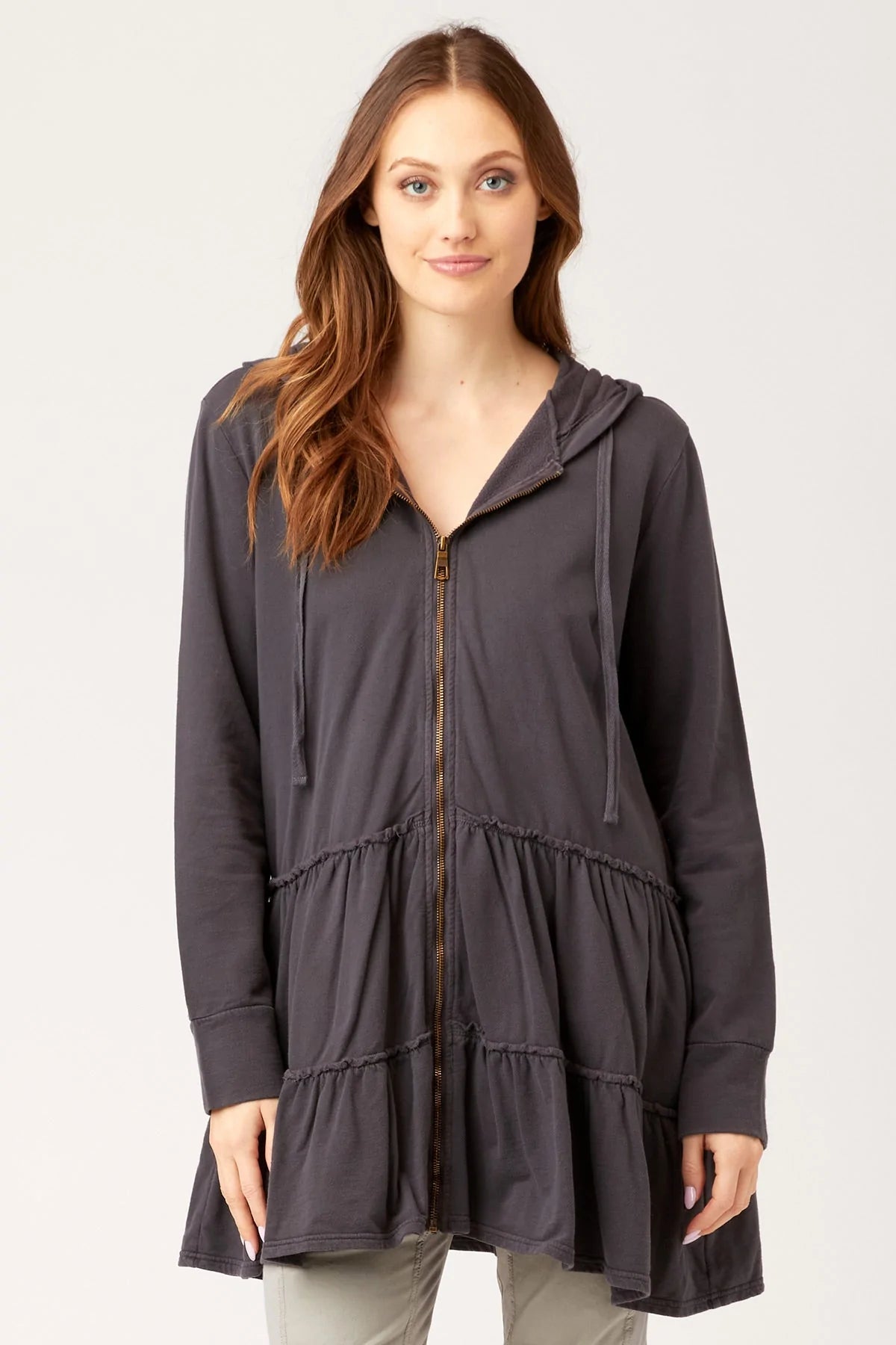 Brionna Zip Hoodie for Women - Stylish Ore Pigment Pullover with Front Pockets | Perfect for Casual Outfits, Gym Wear & Outdoor Activities