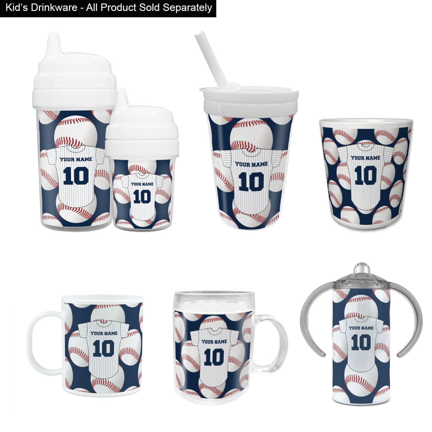 Custom Personalized Baseball Jersey Design Plastic Tumbler - 6oz Insulated Cup for Sports Fans, Team Events & Tailgating - Perfect for Baseball Games, Gifts & Custom Drinkware