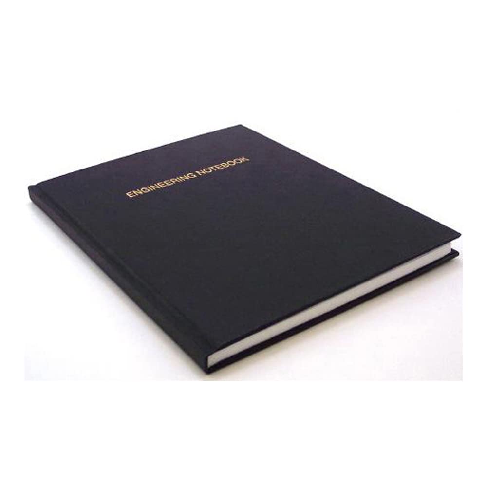 Thomas TSCILIRPE216LKG Grid Lab Notebook - Black Faux Leather Cover, 216 Pages, 10