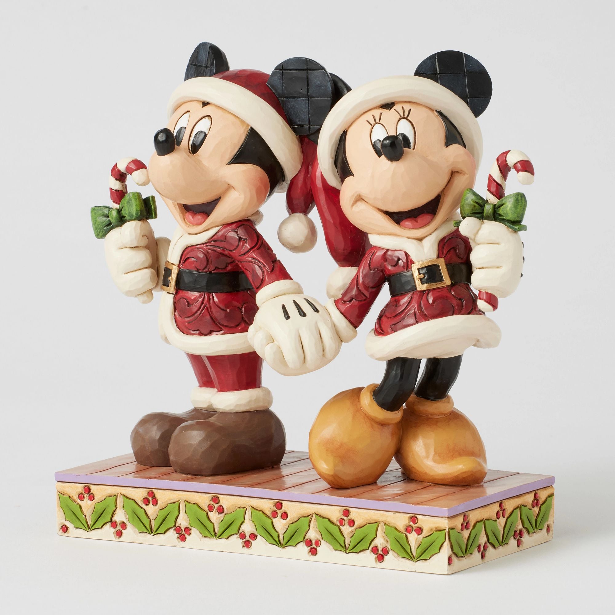 Mickey & Minnie Mouse Christmas Candy Canes - Holiday Party Favors, Stocking Stuffers & Festive Decorations for Xmas Tree, Home & Office Celebrations