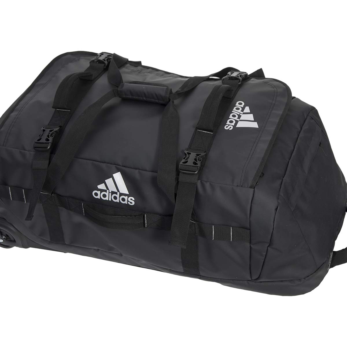 **Adidas 90L Stage Tour Trolley Bag - Unisex Large Travel Luggage for Adults - Black (90L) - Perfect for Air Travel, Road Trips & Touring**