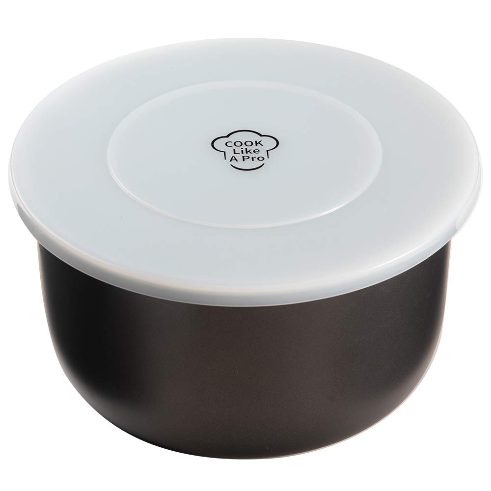 Goldlion Silicone Lid Inner Pot Cover - Compatible with Ninja Foodi Pressure Cooker & Air Fryer (5QT, 6.5QT, 8QT) - Clear Universal Cooking Accessory for Steaming, Meal Prep & Healthy Eating