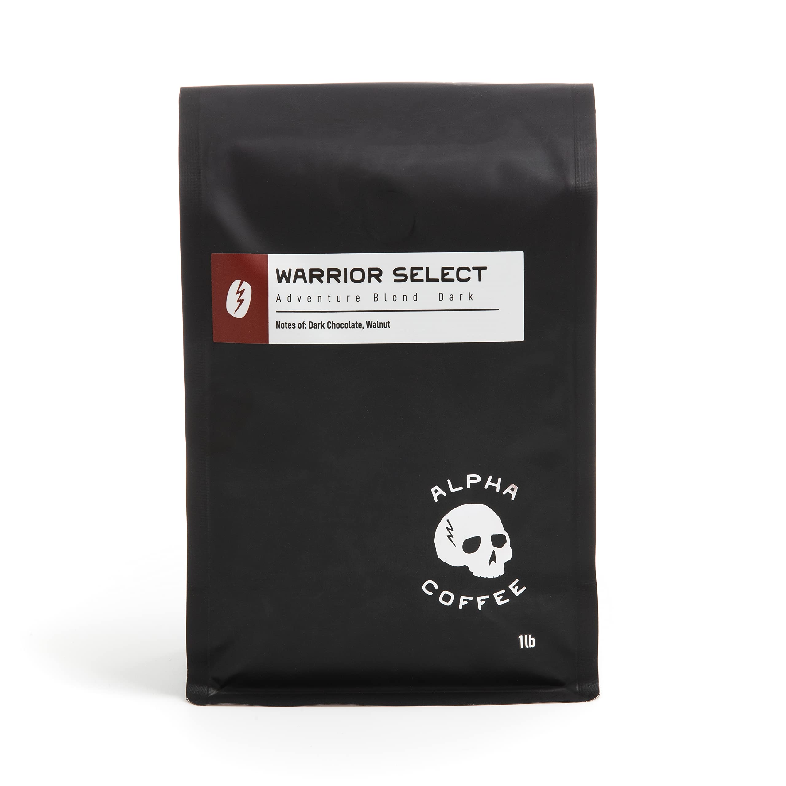 Alpha Coffee – Warrior Select - 16 oz Premium Gourmet Medium-Dark Roast Coffee | Veteran Owned Small Batch Arabica Beans | Perfect for Home Brewing, Office & Camping Use