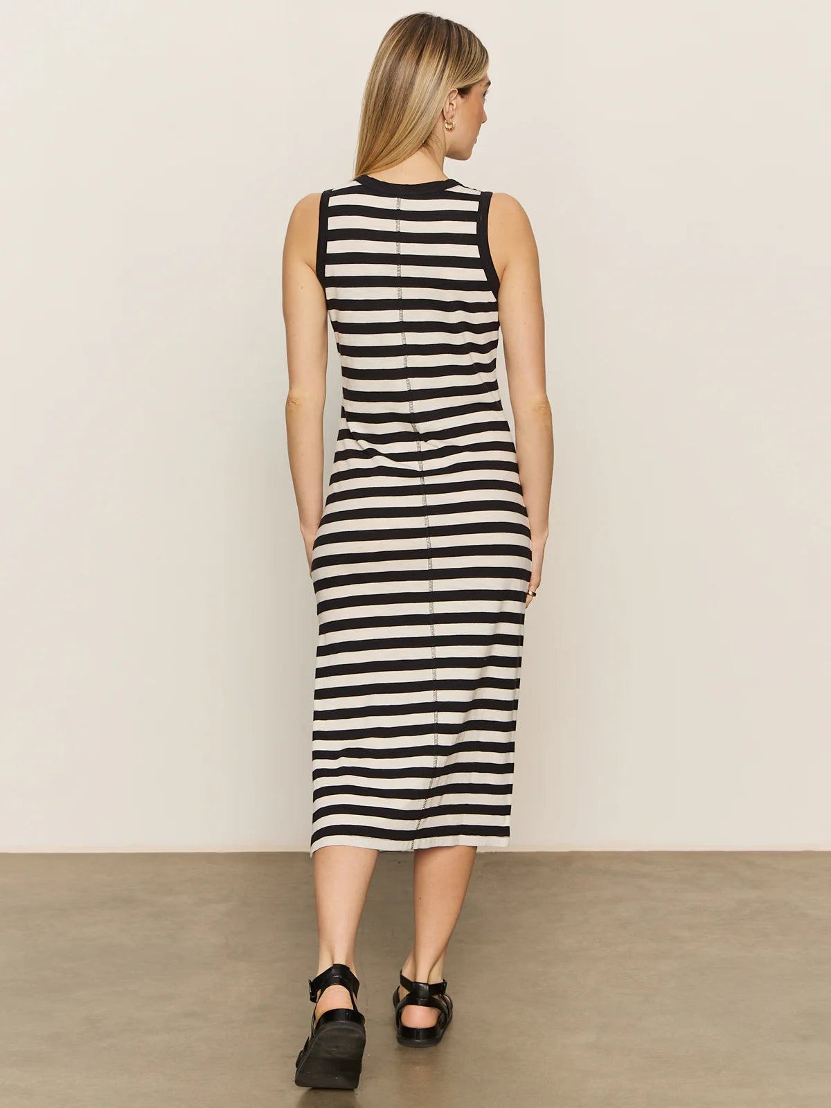 Elegant Contrast Trim Striped Maxi Dress for Women - Perfect for Summer Beach Vacations, Parties & Casual Outings