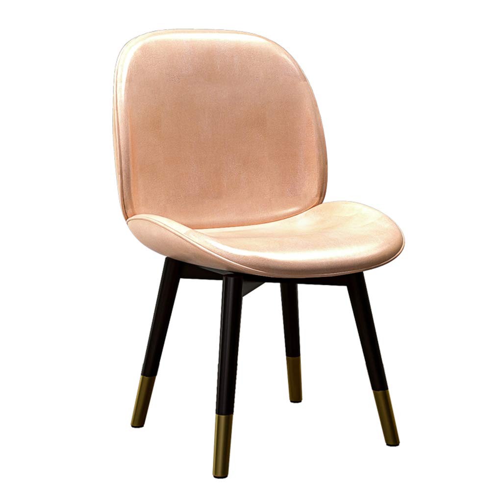 Modern PU Leather Dining Chairs with Iron Legs - Waterproof Kitchen & Living Room Side Chairs for Study, Balcony, Hotel & Cafe - Perfect for Makeup, Leisure & Business Meetings