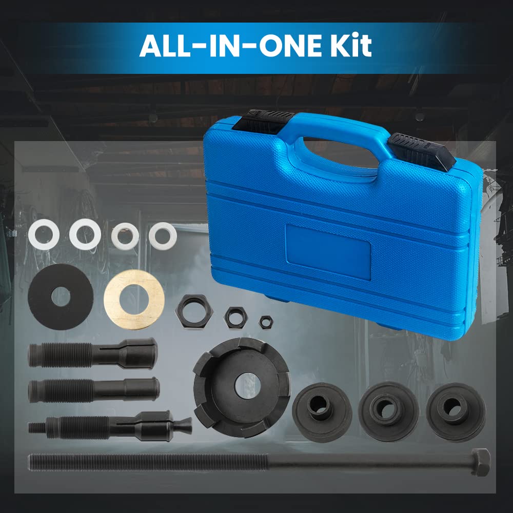 maXpeedingrods 18-Piece Motorcycle Wheel Bearing Puller Tool Kit for Harley Davidson 2000+ & VT102 - Fits 0.75