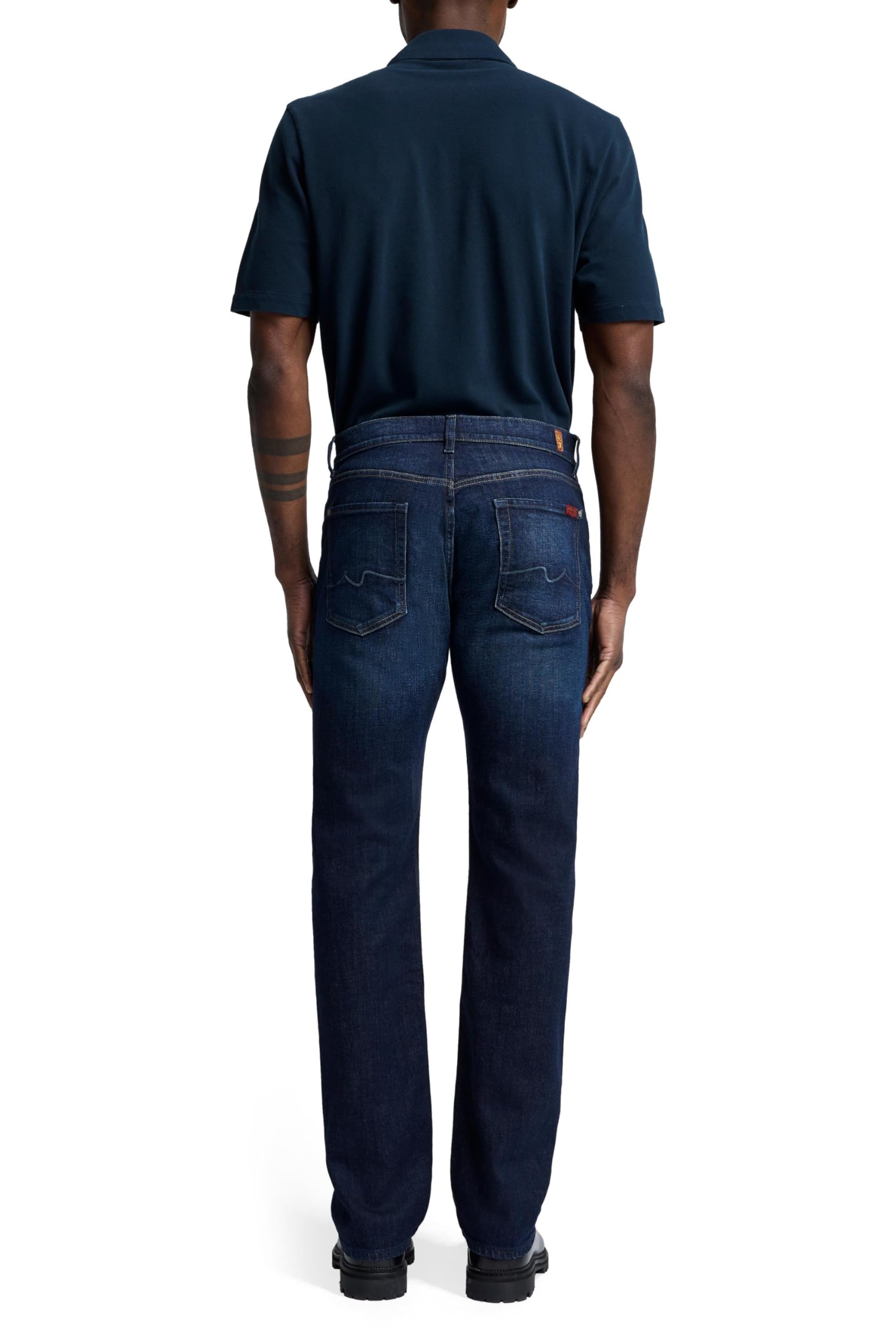 7 For All Mankind Men's Austyn Relaxed Fit Straight Leg Jeans - Comfortable Denim Pants for Casual Wear & Everyday Style