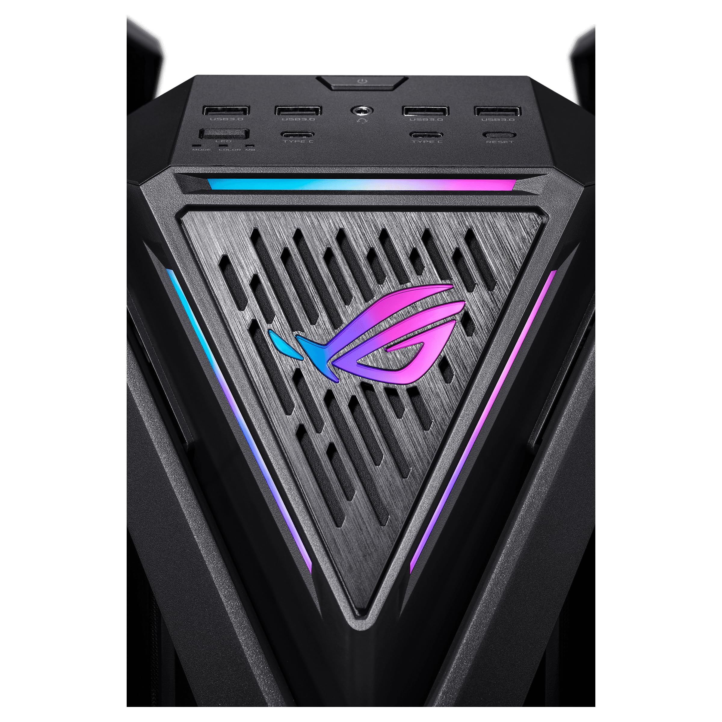 ROG Hyperion GR701 BTF Edition E-ATX Gaming PC Case with BTF Connectors - Supports 420mm Radiators, Includes 4x 140mm Fans & ARGB Fan Hub, 60W Fast Charging - Perfect for High-End Gaming Rigs & Custom Water Cooling Builds
