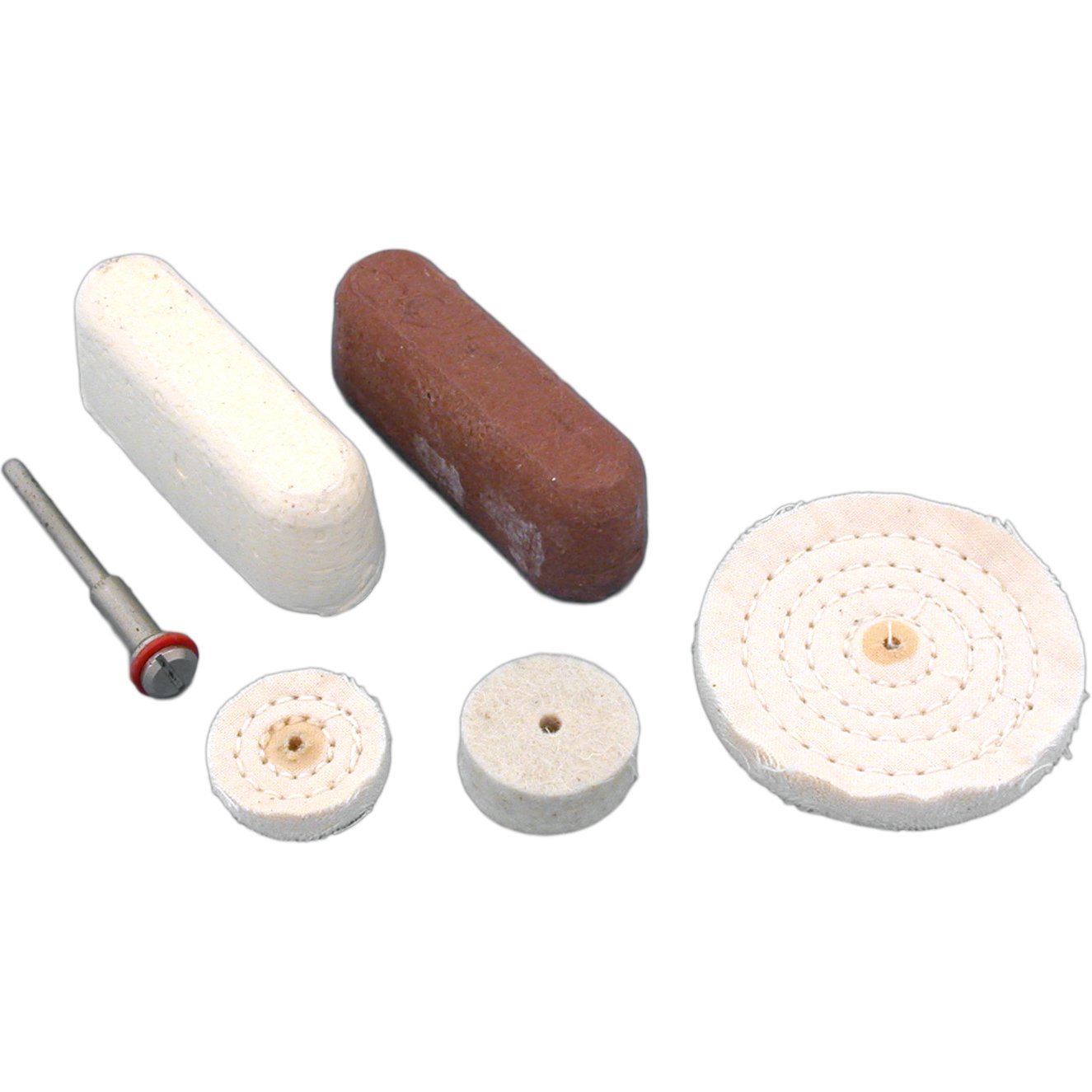 3-Piece Buffing Wheels & Jewelers Rouge Set for Rotary Tool - Perfect for Polishing Jewelry, Metals, and DIY Crafts