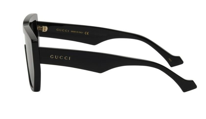Gucci GG 0997S 002 Oversized Sunglasses for Women - Black/Black Gray Full Rim Frame - UV Protection Luxury Fashion Shades for Beach, Driving & Outdoor Activities