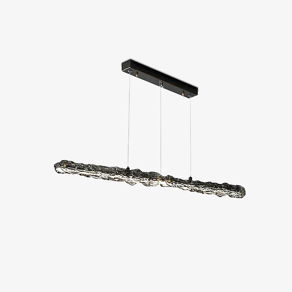Modern LED Linear Pendant Light Fixture - Adjustable Dimmable Hanging Light for Kitchen Island, Dining Room & Office Lighting - Energy Saving Contemporary Ceiling Lamp