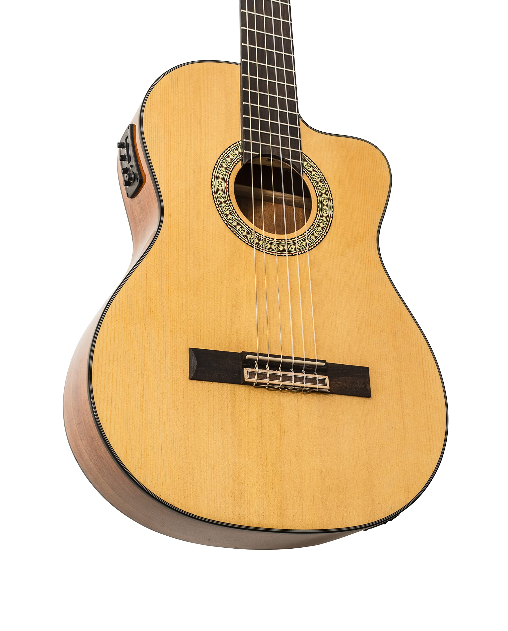 Peavey Delta Woods CNS-CE Classical Acoustic Electric Nylon String Guitar with Built-in Electronics - Perfect for Performances, Recording & Practice