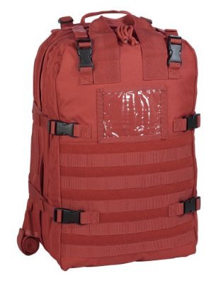Stomp Medical Backpack (Red) - Durable First Aid & Emergency Kit Organizer for Hiking, Camping & Outdoor Adventures