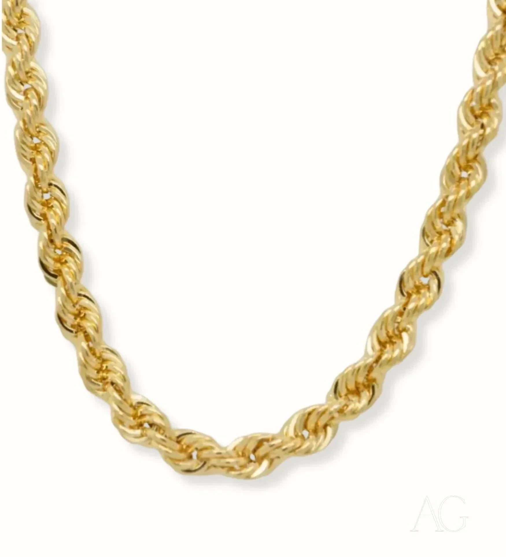 18K Gold Rope Chain Necklace for Women & Men - Timeless Luxury Jewelry Gift for Anniversary, Birthday & Special Occasions - Perfect for Layering, Everyday Wear & Formal Events
