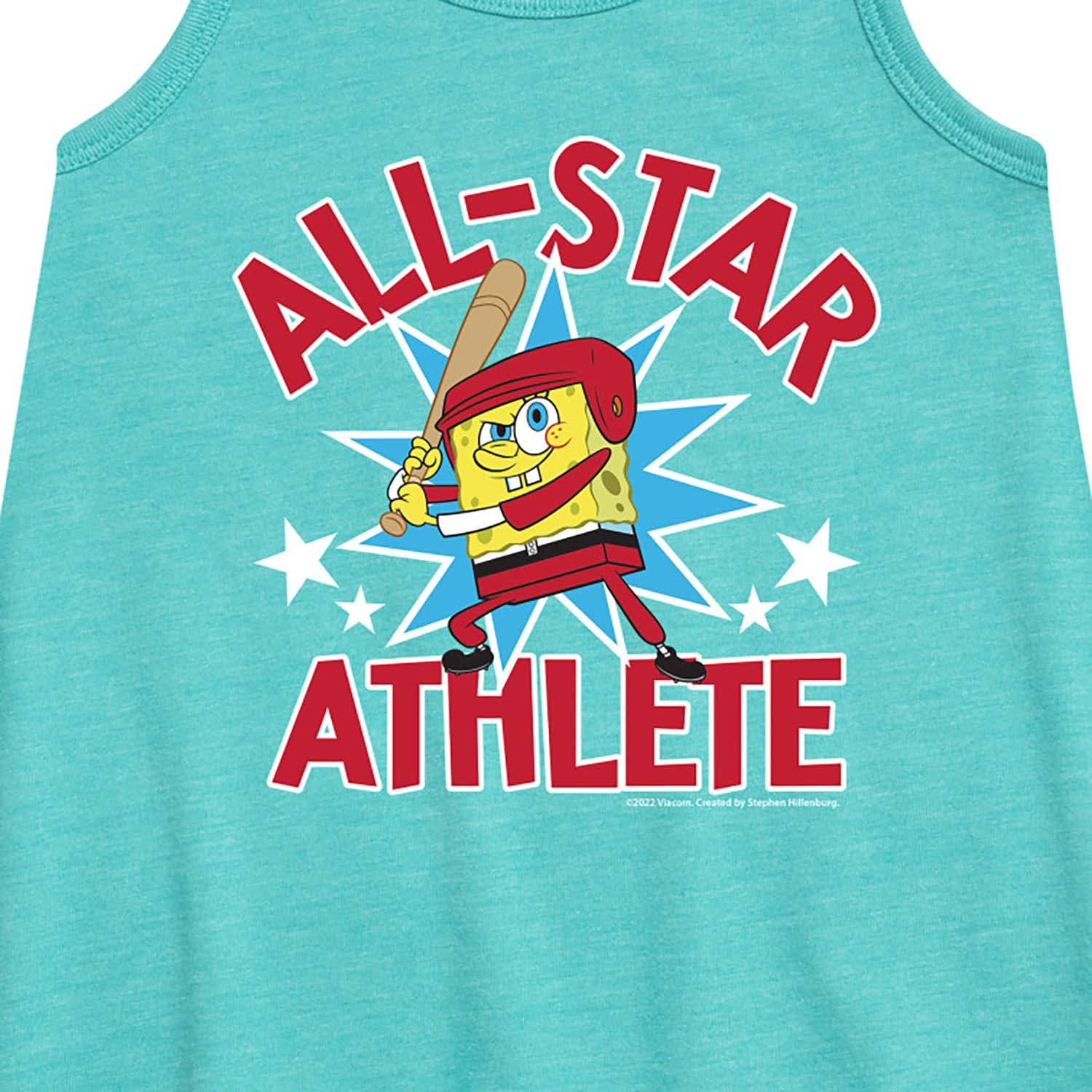 Spongebob Squarepants American All-Star A-Line Dress for Toddler & Youth Girls | Cute Cartoon Character Outfit for Birthday, Party & Casual Wear