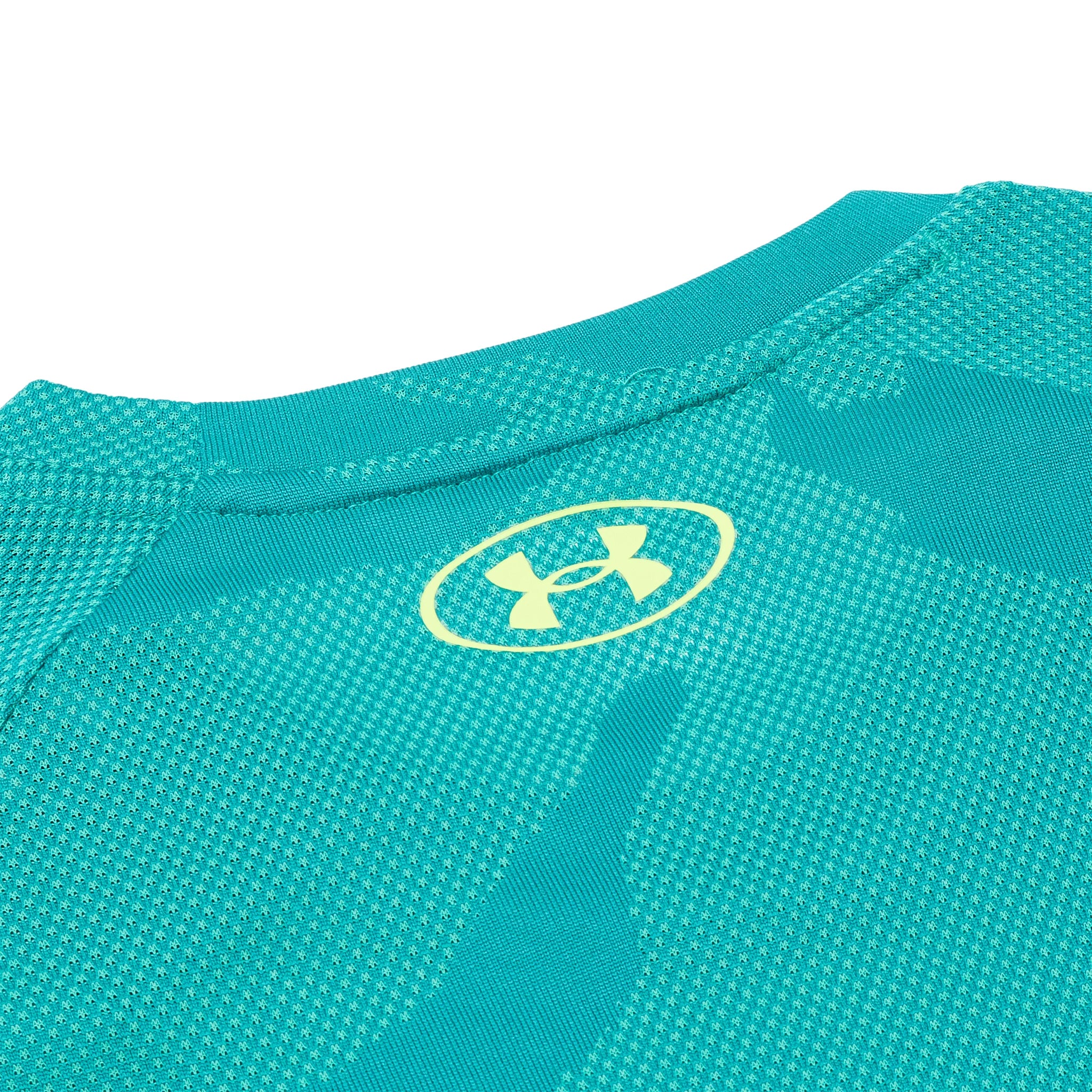 Under Armour UA Velocity Jacquard Performance T-Shirt for Men - Moisture-Wicking Athletic Tee in Turquoise - Perfect for Running, Gym Workouts & Outdoor Sports
