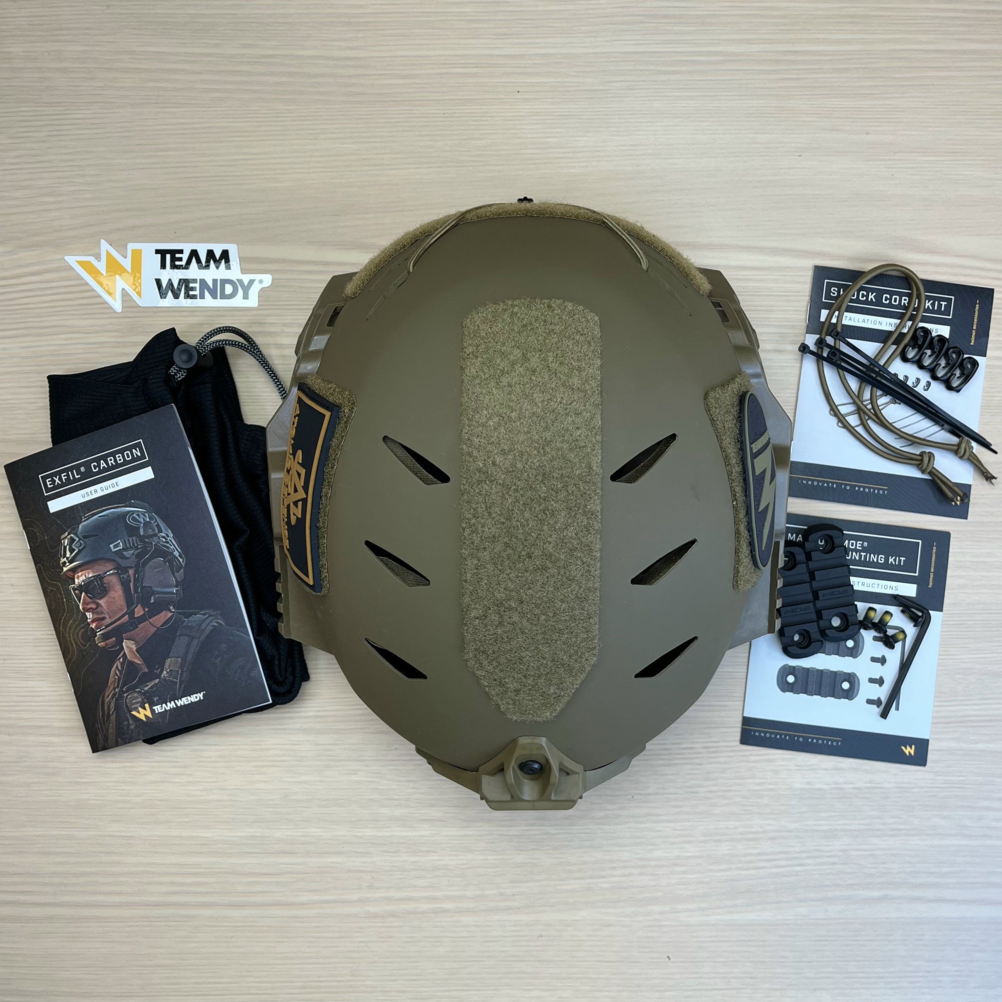 Team Wendy EXFIL Carbon Bump Helmet with Exfil Rail 3.0 - Tactical Military & Airsoft Helmet for Outdoor Sports, Shooting & Safety Protection
