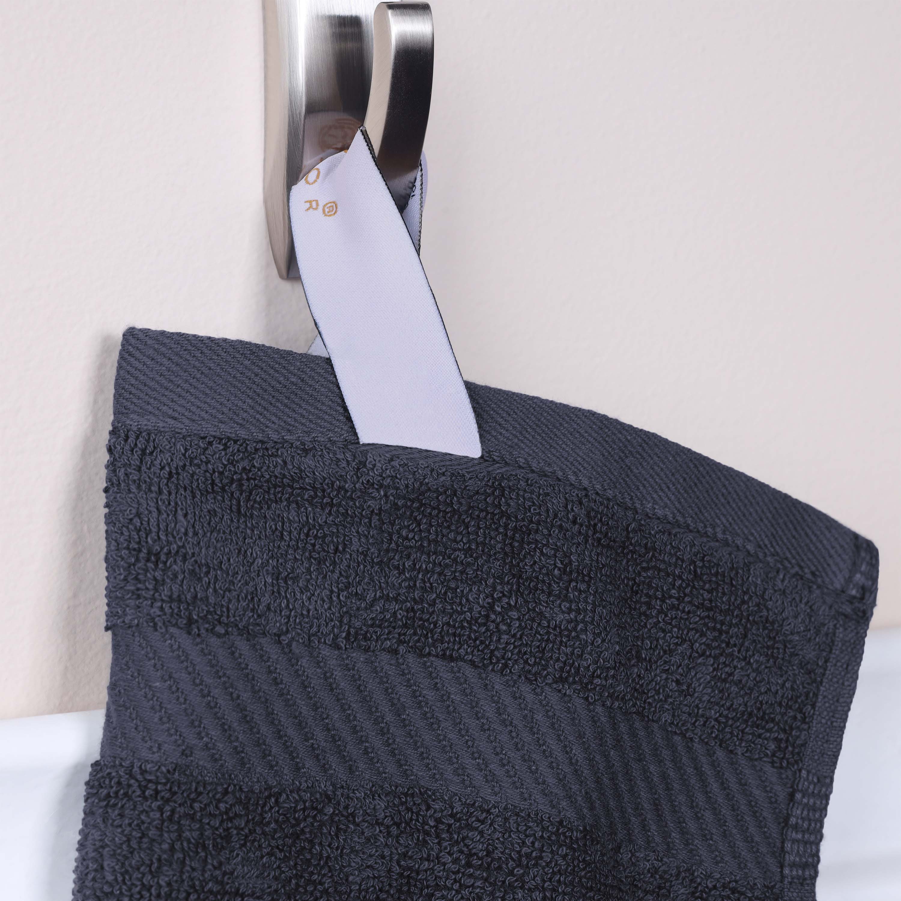 Premium 6-Piece Egyptian Cotton Hand Towel Set with Elegant Dobby Border - Soft & Absorbent for Bathroom, Kitchen, and Guest Use