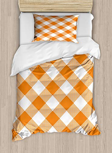 Orange and White