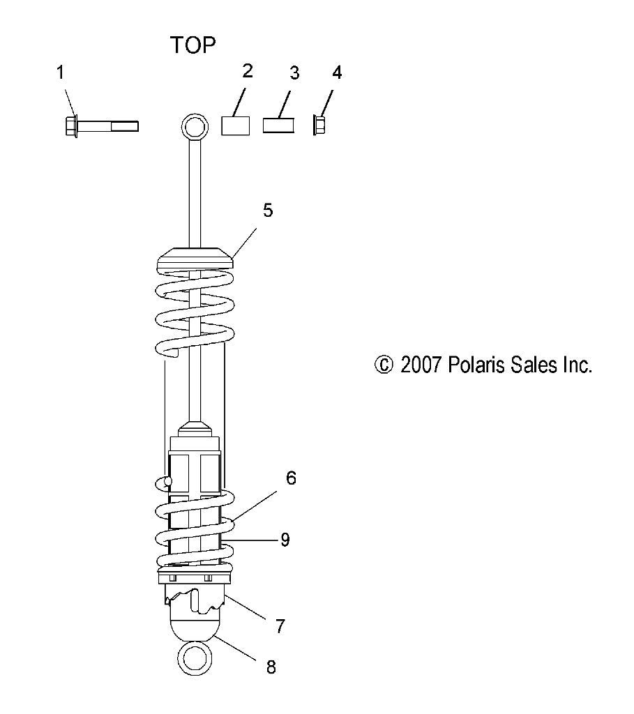 Genuine Polaris Snowmobile Compression Spring OEM 7041261-067 - Replacement Part for Snowmobile Suspension Repair & Maintenance (Qty 1) - Perfect for Winter Trail Riding & Off-Road Adventures