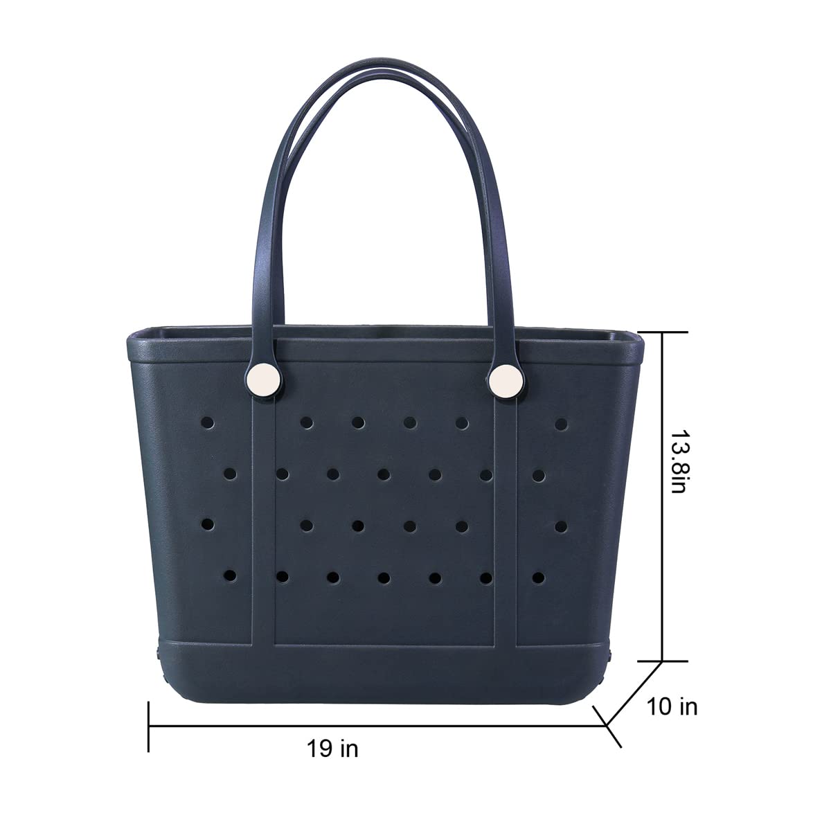 Large Waterproof Beach Tote Bag for Women - Durable Rubber Croc Style Pool Bag, Washable Open Top Carryall for Beach, Swimming, Yoga & Travel | Perfect for Vacation, Gym & Outdoor Activities