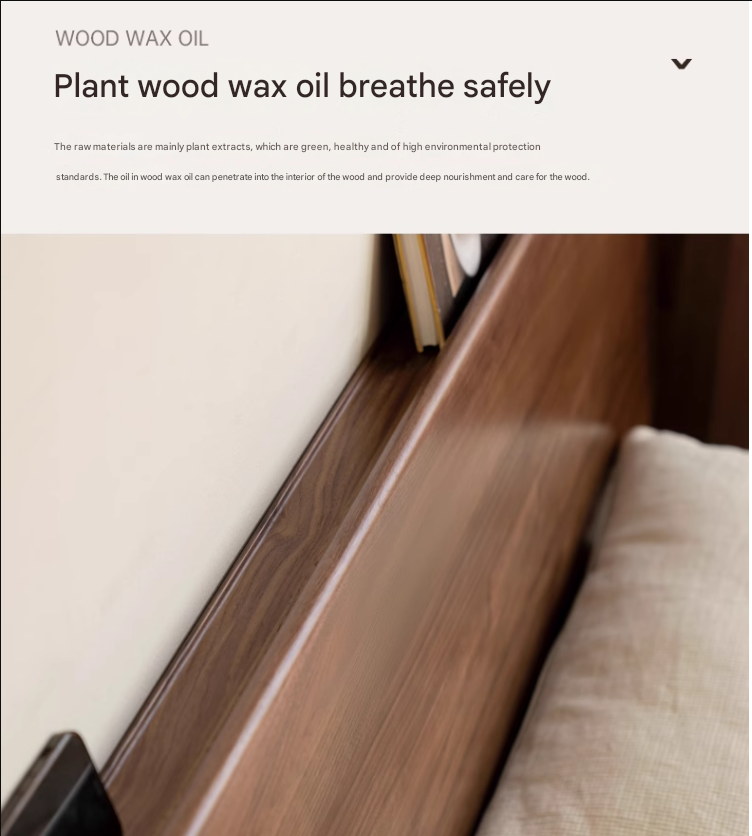 Premium Black Walnut Solid Wood Bed Frame - Queen Size, Handcrafted Hardwood Bed with Sturdy Support - Perfect for Master Bedroom, Guest Room & Farmhouse Decor