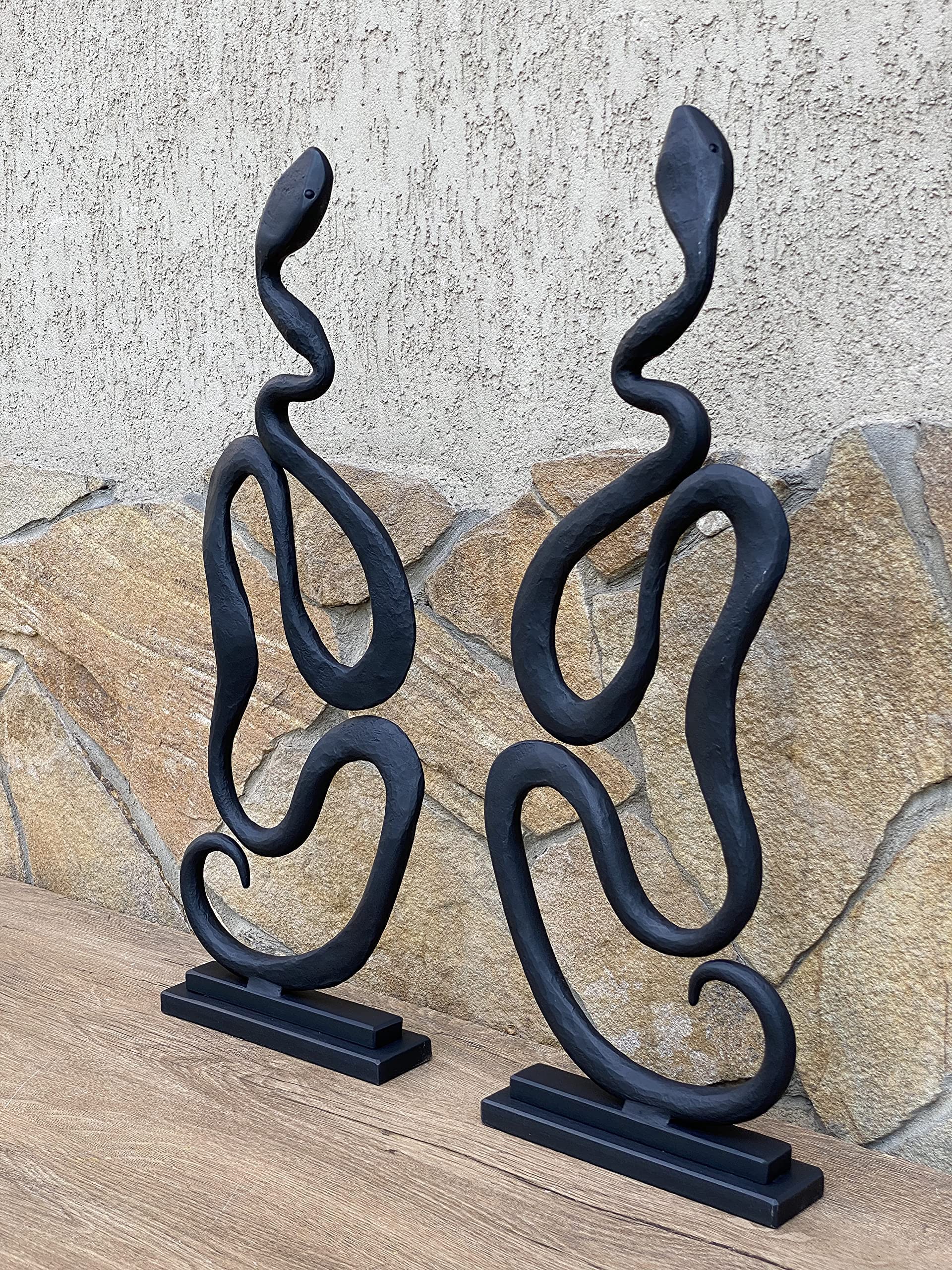 Hand Forged Fireplace Andirons - Heavy Duty Fireplace Decor for Men, Rustic Fireplace Accessories - Perfect for Log Burning, Fireplace Safety, and Cozy Home Decor