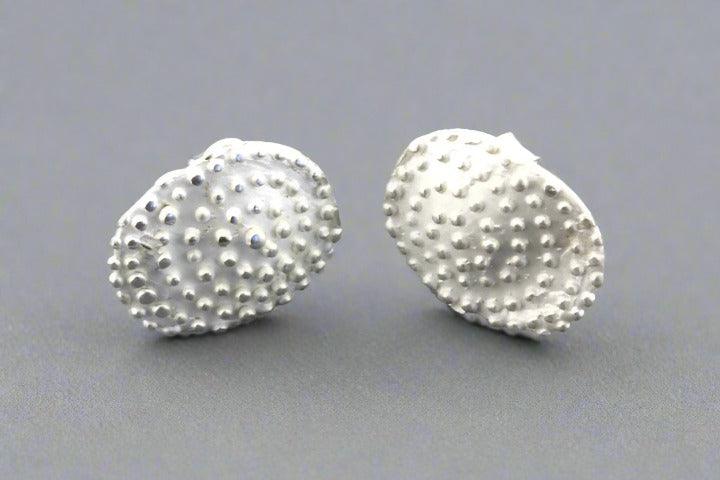 Organic Spiral Silver Stud Earrings - Hypoallergenic & Stylish for Everyday Wear | Perfect for Casual, Office & Party Outfits