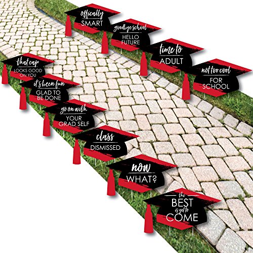 Red Grad - Yard Sign