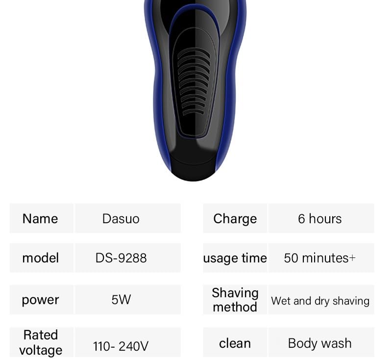 Electric Head Shaver for Bald Men - 4-in-1 Rechargeable Shaving Machine with 3 Blades, Nose Hair Trimmer & Beard Razor - Perfect for Travel, Gym & Daily Grooming