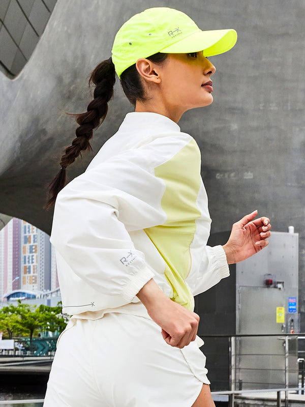 Stylish RX Color Block Windbreaker Jacket - Lightweight Waterproof Outdoor Windbreaker for Men & Women - Perfect for Hiking, Running, and Casual Wear