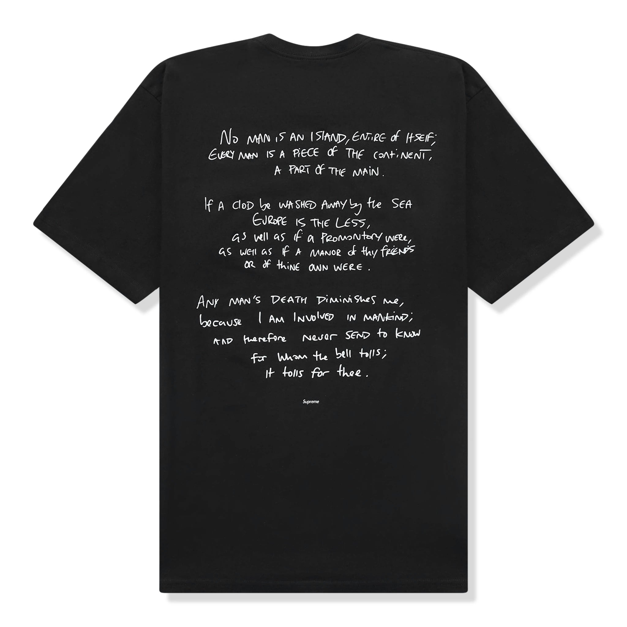 Supreme x Corteiz Rules The World Black Cotton T-Shirt for Men - Streetwear Fashion, Hip Hop Style, Urban Outfits for Casual Wear & Concert Events