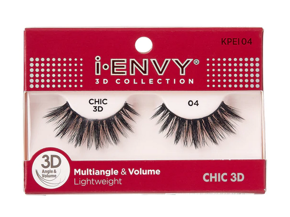 KISS iEnvy 3D Collection False Eyelashes - Natural Looking Voluminous Lashes for Dramatic Eye Makeup | Perfect for Parties, Weddings & Special Occasions