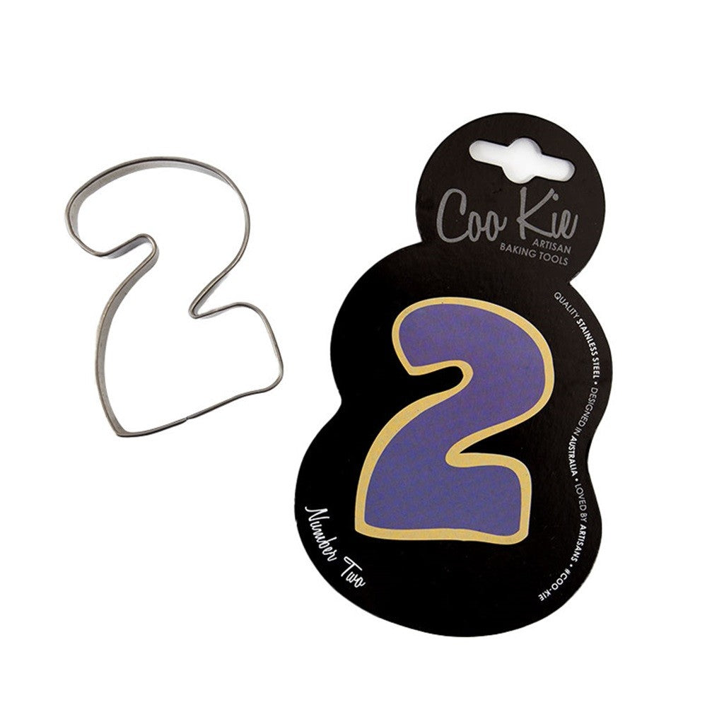 Number 2 Cookie Cutter - Stainless Steel Baking Tool for Birthday Cakes, DIY Cookies & Party Decorations