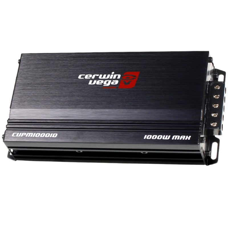 Cerwin Vega CVPM1000.1D CVP 500W RMS 1 Channel Mini Series Car Amplifier - Powerful Mono Subwoofer Amp for Enhanced Bass in Vehicles, Boats & Home Audio Systems