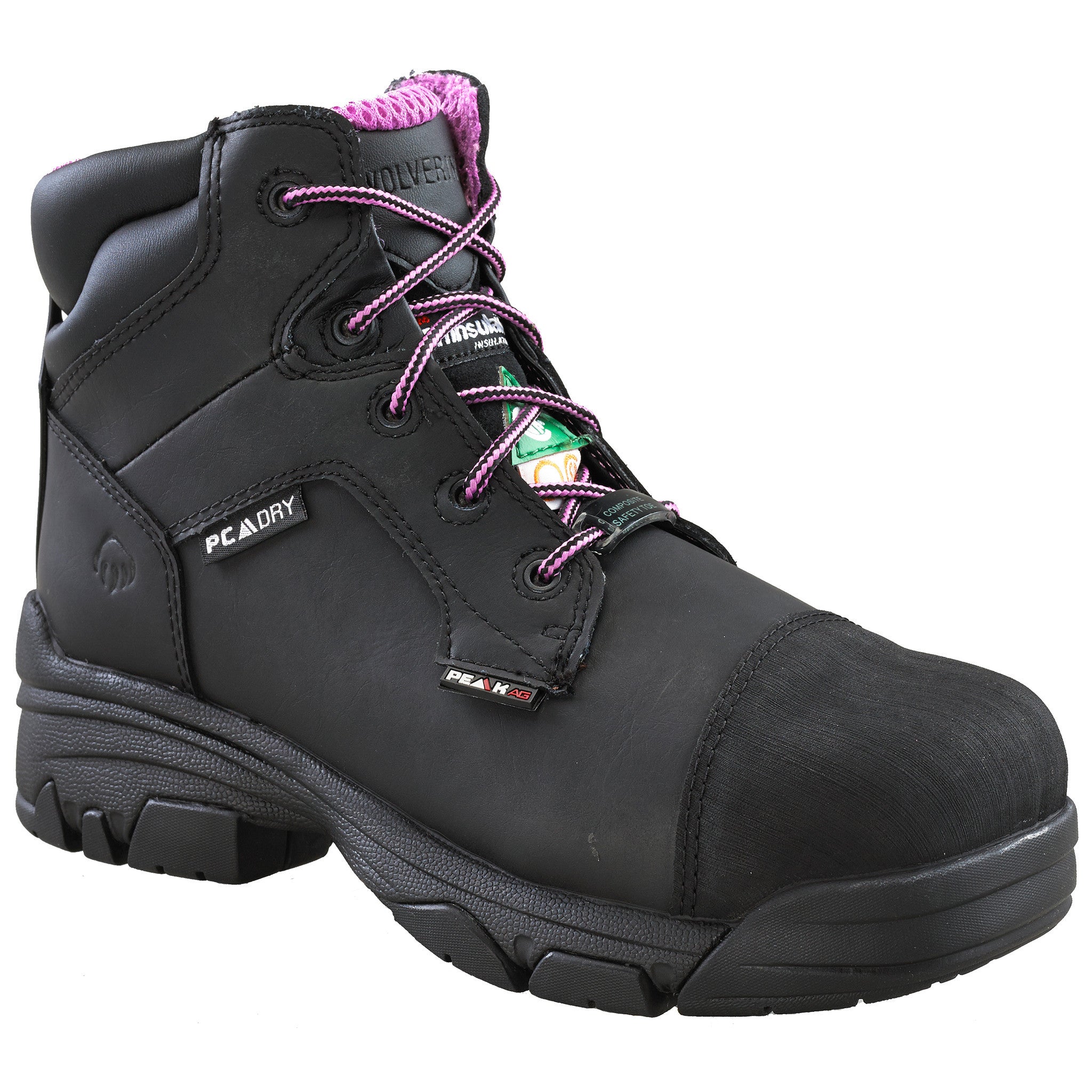 Wolverine Condor Women's Size 6 Waterproof Steel Toe Work Boots - ASTM Safety Rated for Construction, Warehouse & Outdoor Jobs - Durable Non-Slip Work Shoes for Women (Style 75122)