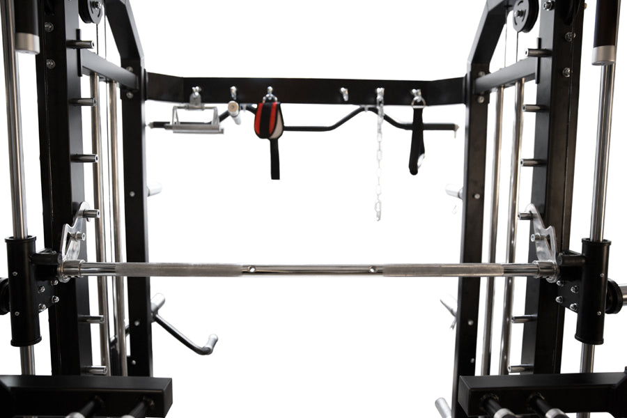 Warrior 801 Pro Power Rack Cage with Smith Machine & Functional Trainer Cable Pulley System - Heavy Duty Home Gym Equipment for Strength Training & Weightlifting - Perfect for Home Workouts & Garage Gym Setup
