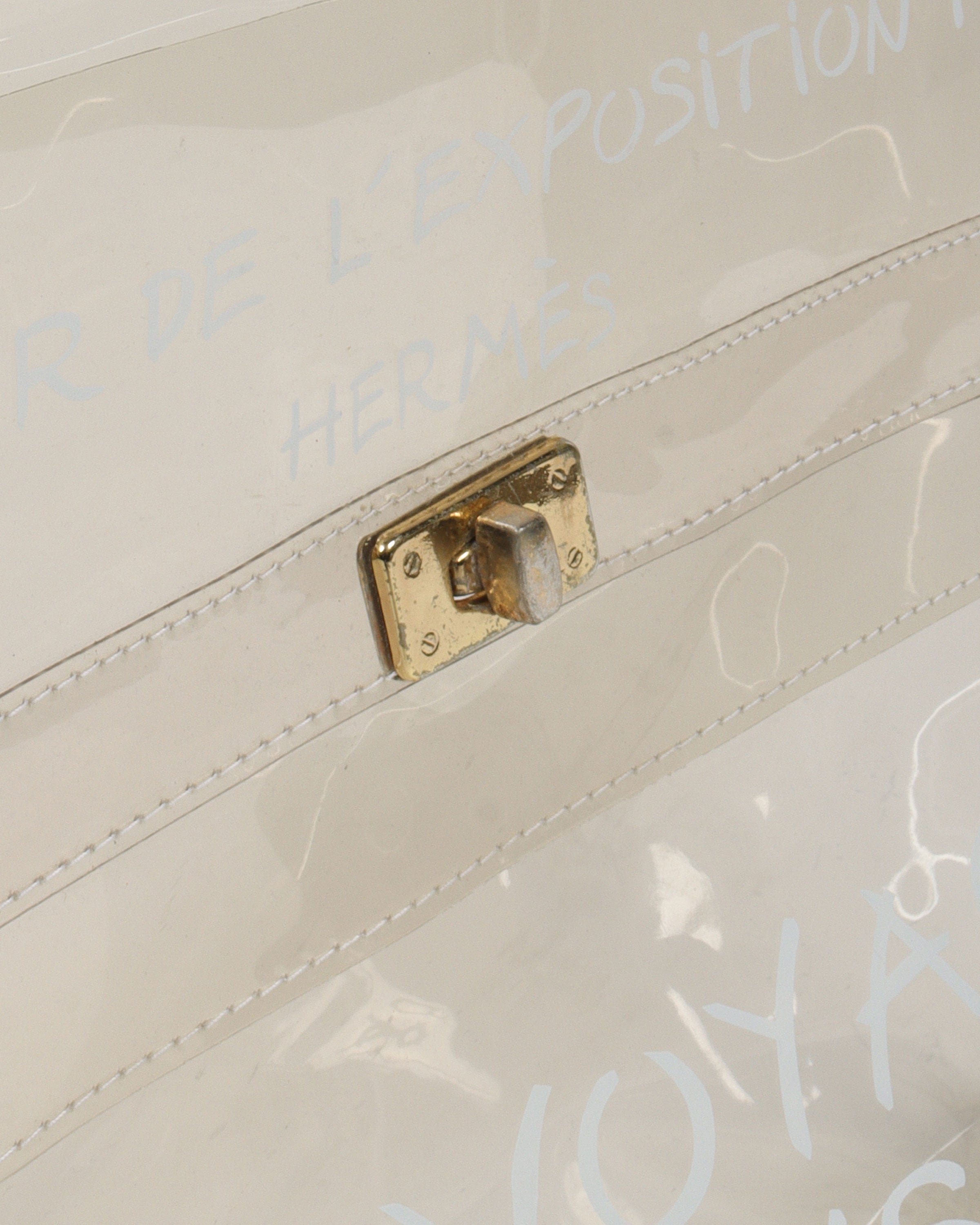 1997 Clear Promotional Kelly Bag - Luxury Transparent Handbag for Women, Fashionable Shoulder Bag for Parties, Events & Everyday Use