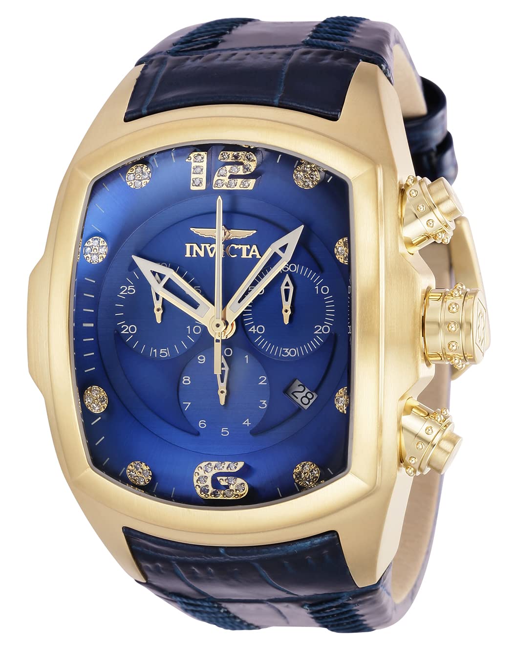 Invicta Men's Lupah 37669 Quartz Watch with Stainless Steel Band - Water Resistant, Durable & Stylish for Everyday Wear, Business & Outdoor Activities