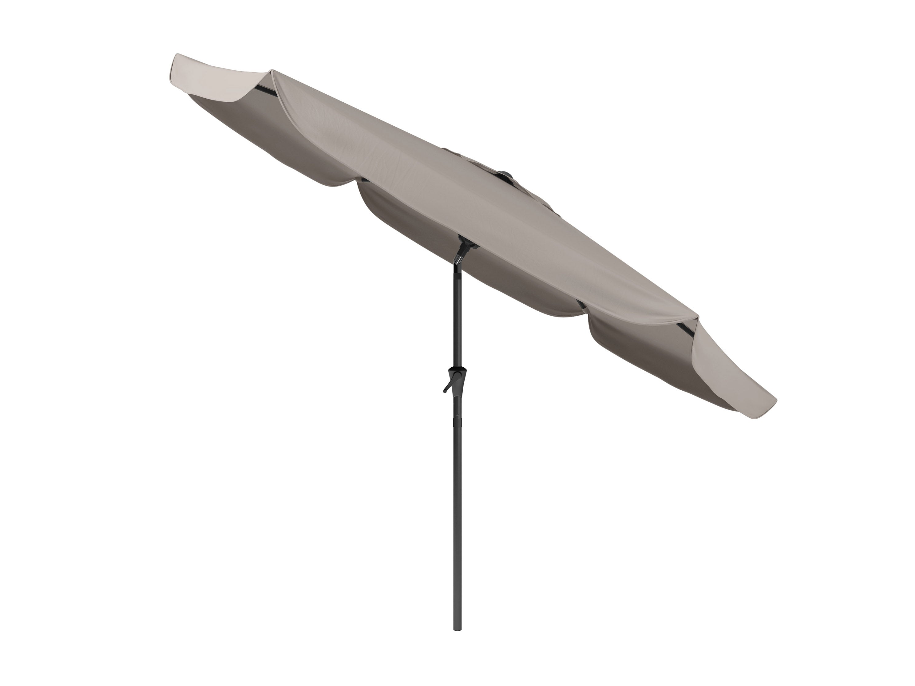 10ft Round Grey Patio Umbrella - Outdoor Sun Shade for Pool, Garden, and Backyard - UV Protection & Waterproof