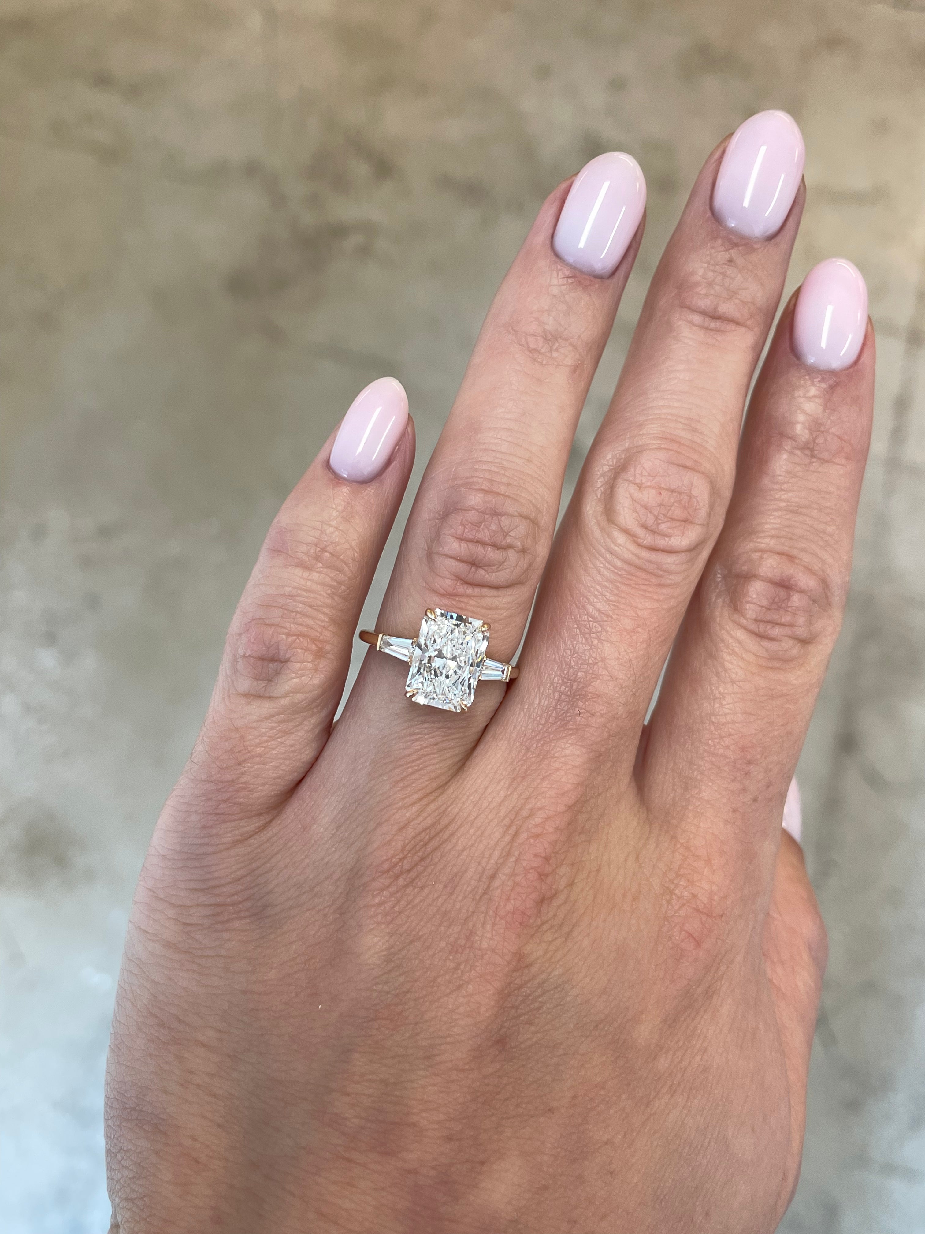 Baguette Side Stones - Elegant Diamond Accent Stones for Jewelry Making, Engagement Rings & Wedding Bands - Perfect for Custom Designs & Fine Jewelry Repair