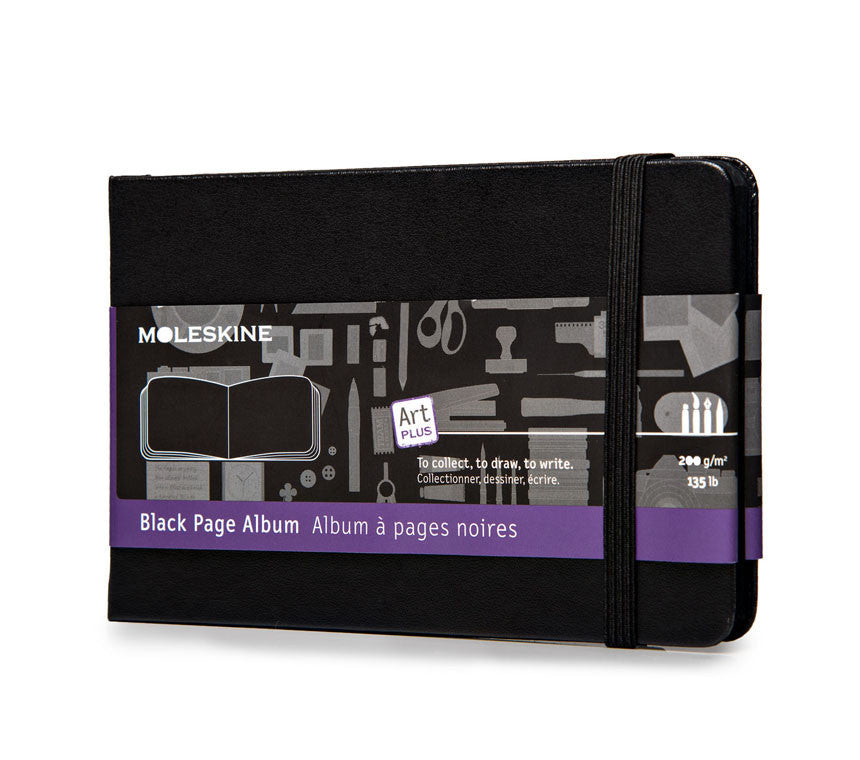 Moleskine Art Plus Page Album - Hard Cover Sketchbook for Artists, Drawing & Watercolor - Perfect for Sketching, Journaling & Creative Projects